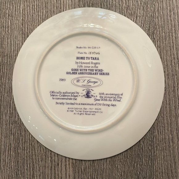 Gone With the Wind Collector’s Plate - Picture 6 of 6